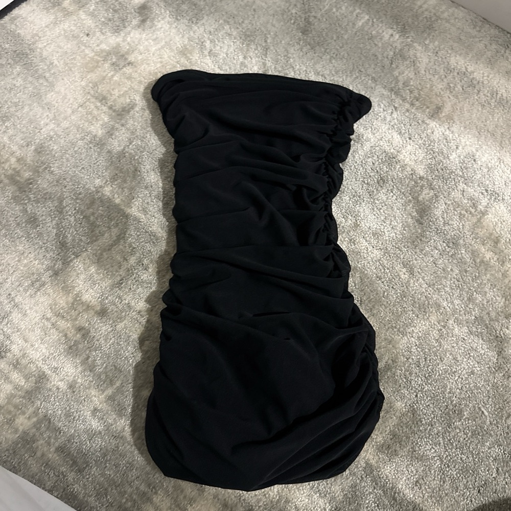 Katie J Black Strapless Dress
